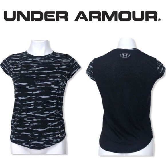 Under Armour Mesh Run Tee Shirt S Athletic Gym Training Tennis Golf Top 1309454 - Picture 2 of 15